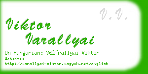 viktor varallyai business card